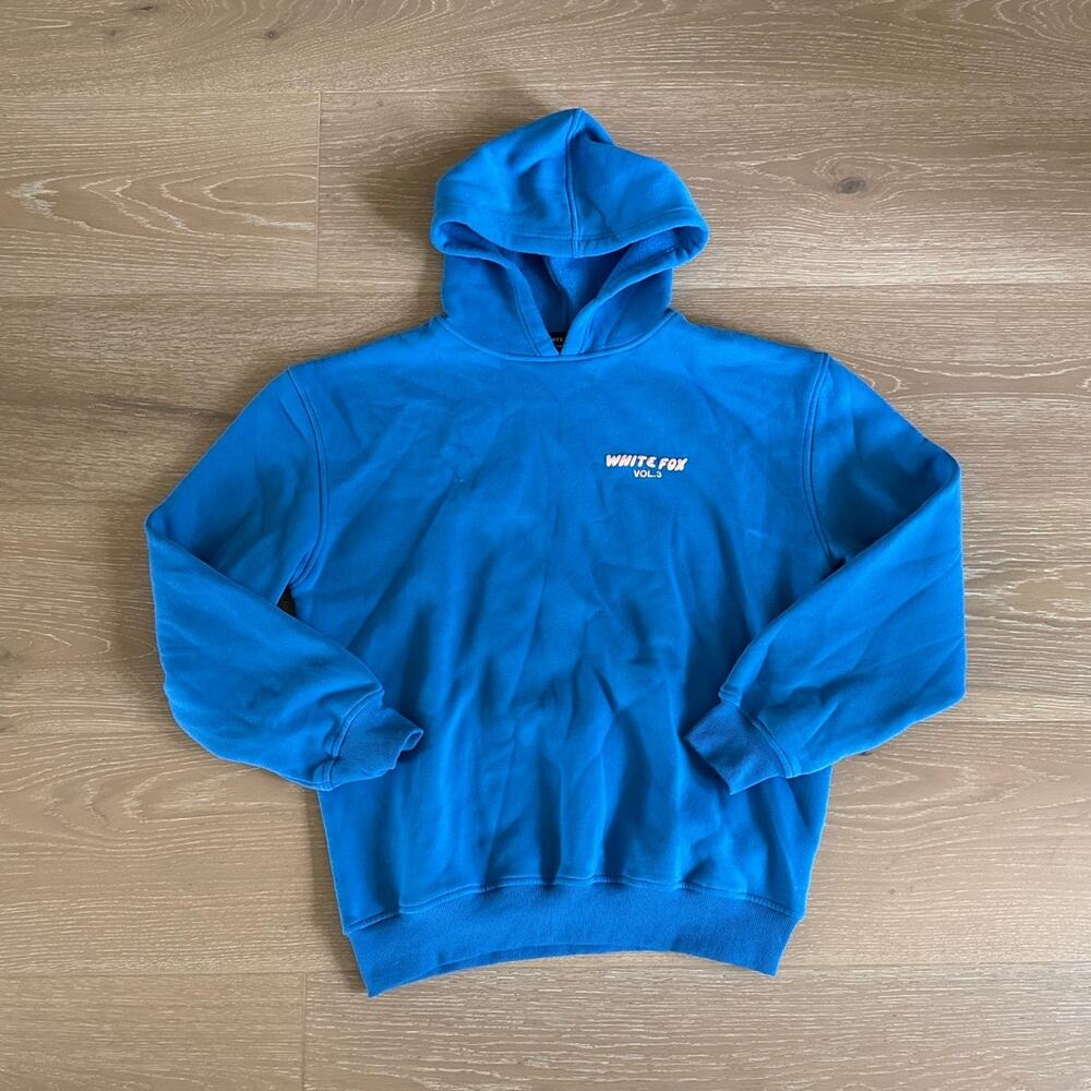 White Fox Vol 3 Hoodie Size S/M in Blue Orange
